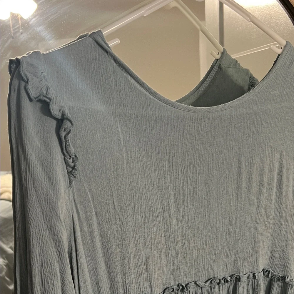 Elegant Blue Maxi Dress - Picture 2 of 3